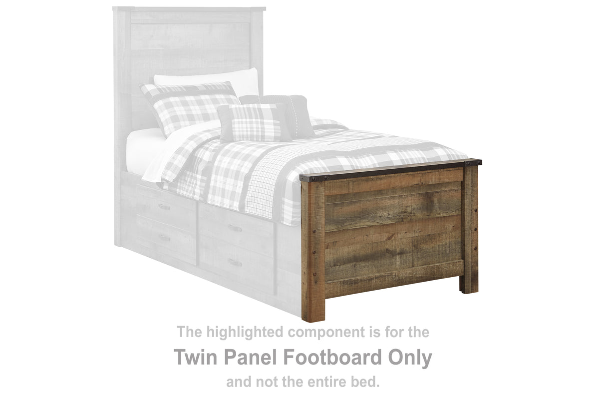 Trinell Brown Twin Panel Footboard