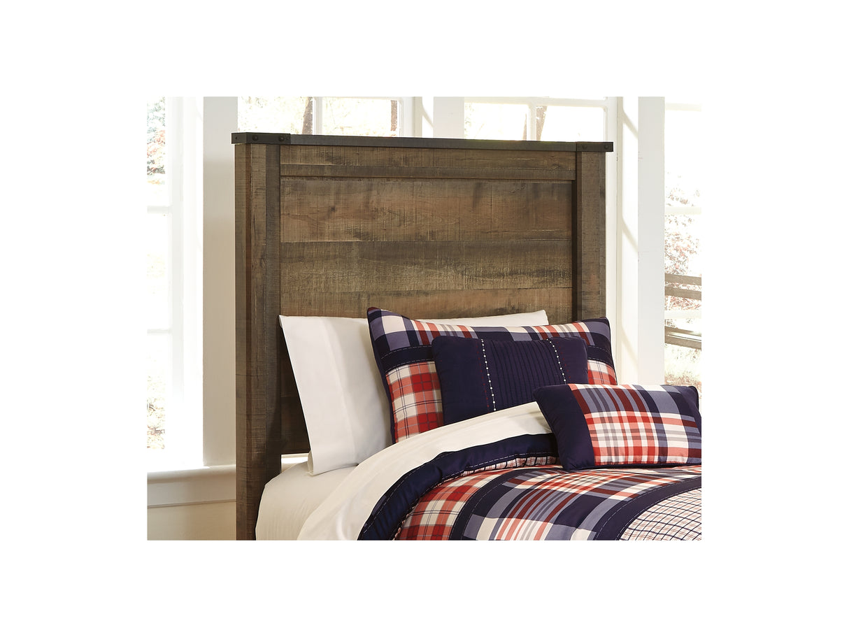 Trinell Brown Twin Panel Bed With 1 Large Storage Drawer