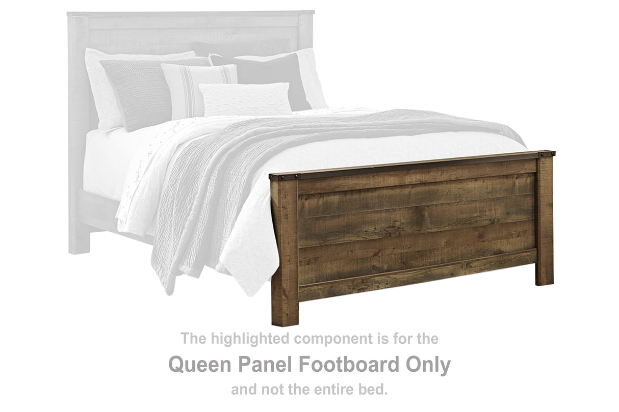 Trinell Brown Queen Panel Footboard