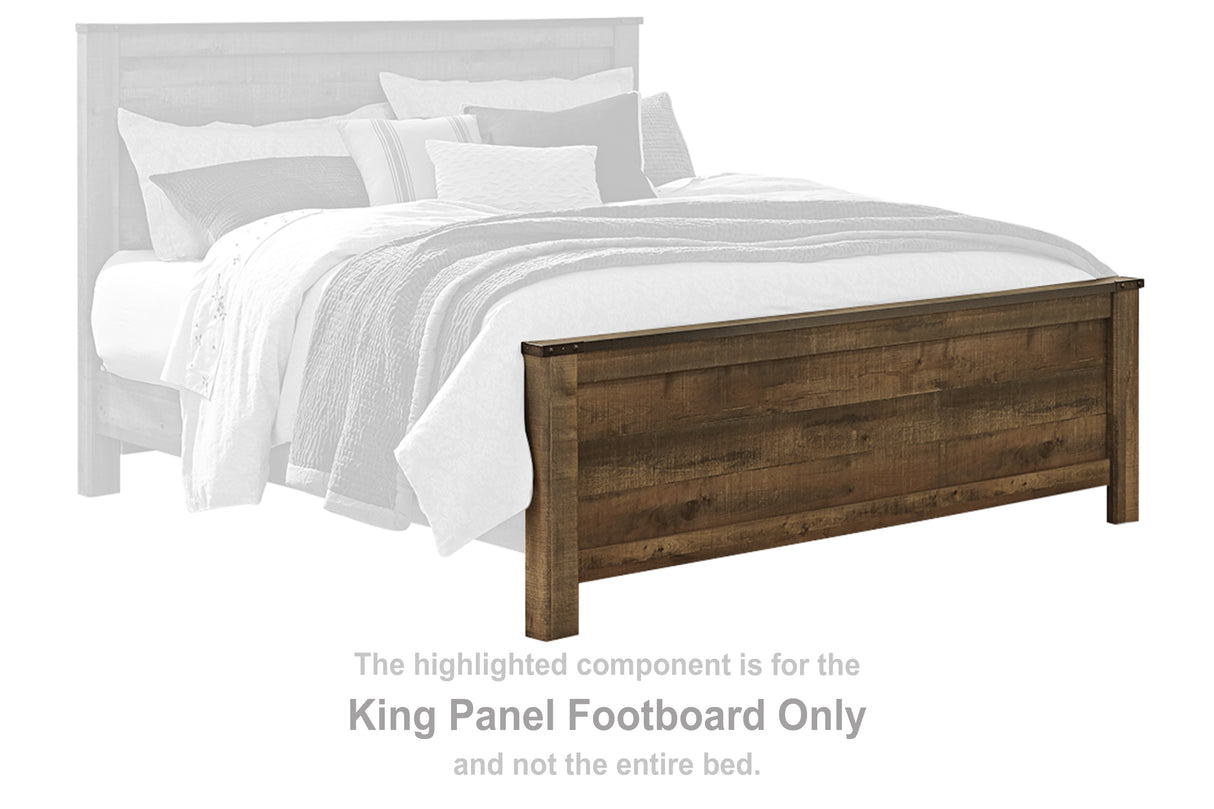 Trinell Brown King Panel Footboard