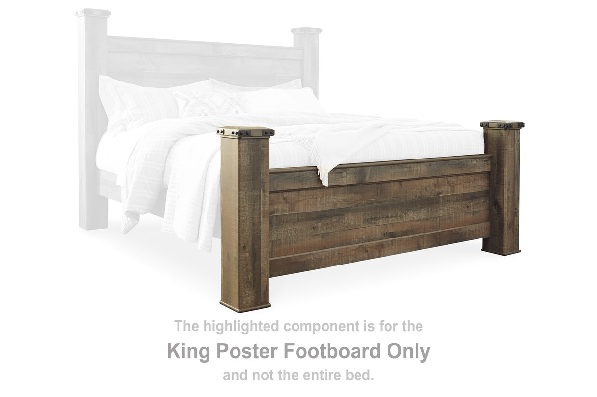 Trinell Brown King Poster Footboard