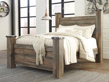 Trinell Brown Queen Poster Footboard