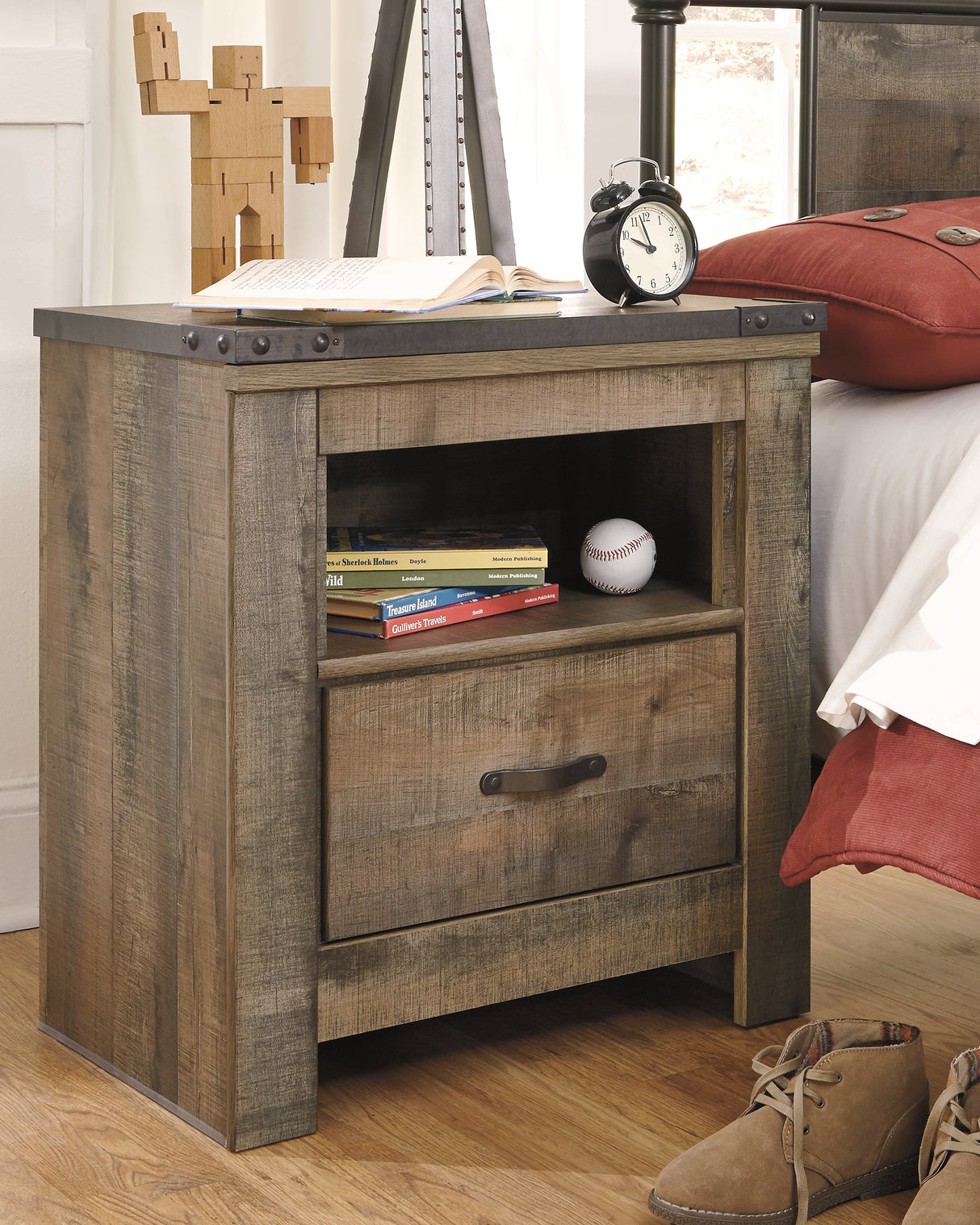 Trinell Brown Nightstand