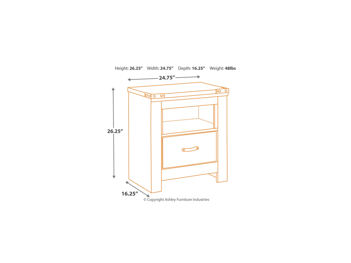 Trinell Brown Queen Poster Bed, Dresser, Mirror And Nightstand