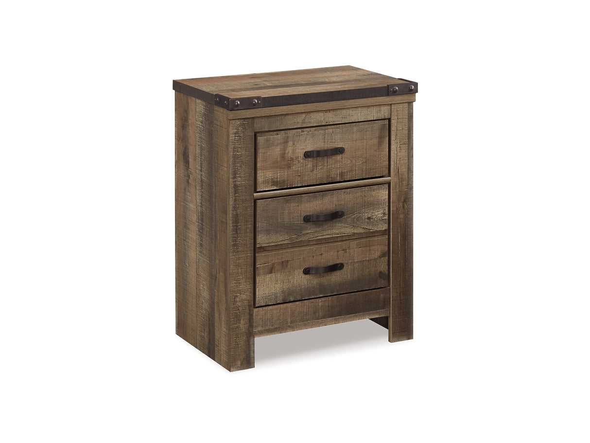 Trinell Brown Queen Panel Bed, Dresser, Mirror And Nightstand