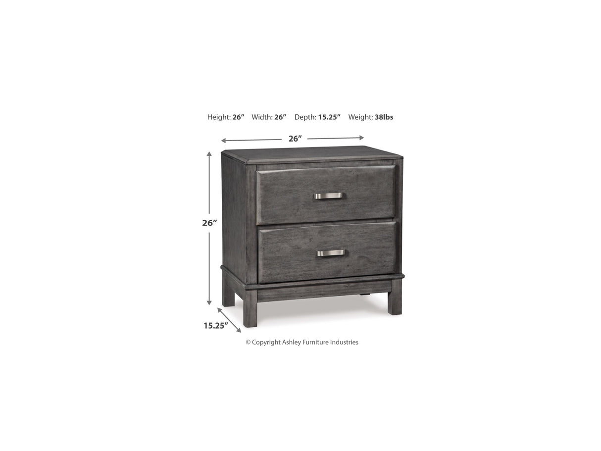 Caitbrook Gray King Storage Bed, Dresser And Nightstand