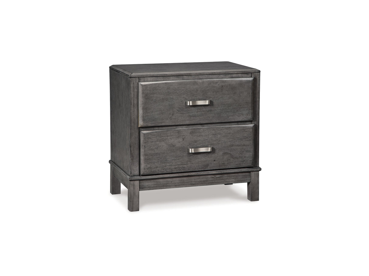 Caitbrook Gray Queen Storage Bed, Dresser, Mirror, Chest And Nightstand