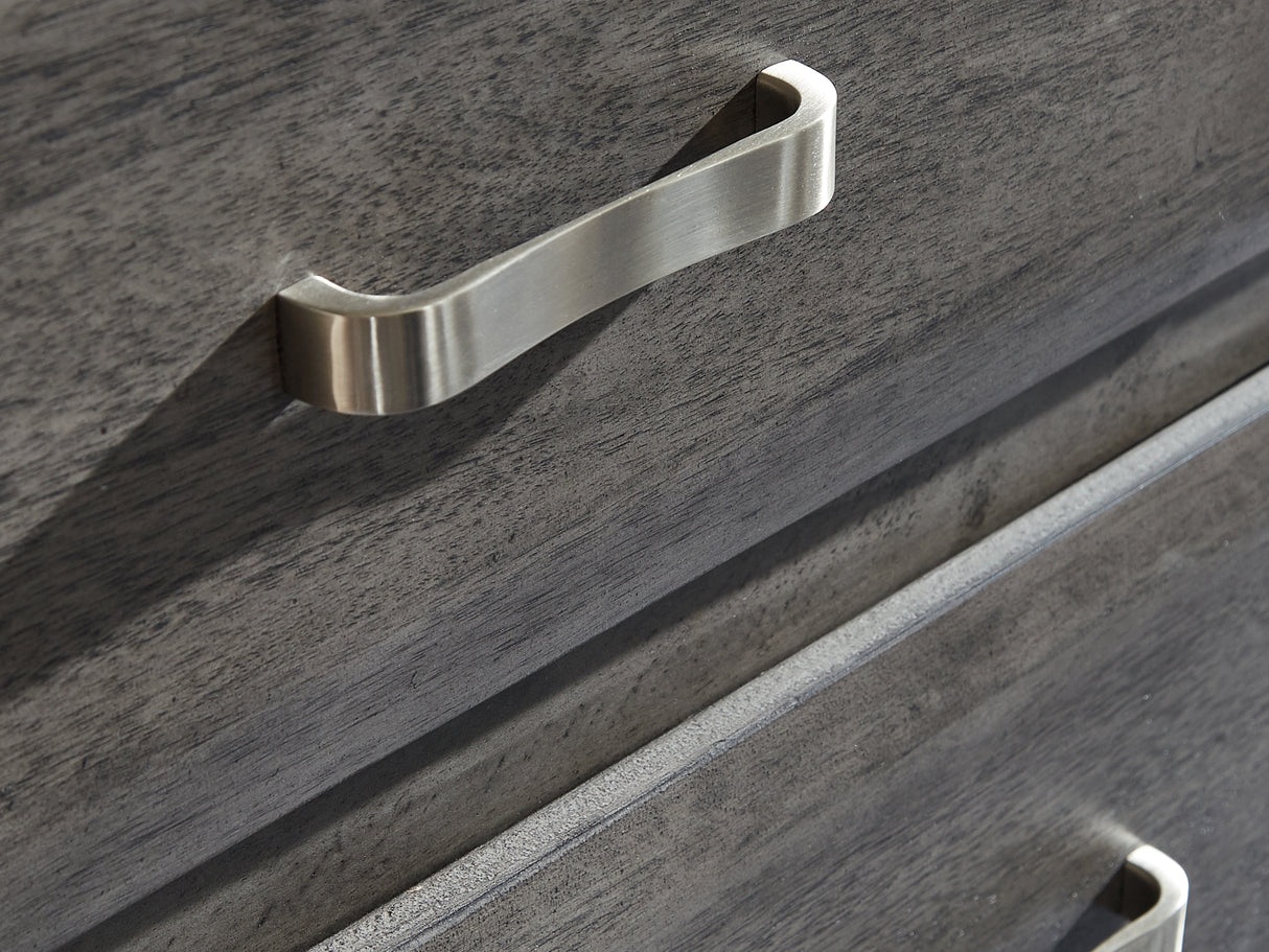 Caitbrook Gray Queen Storage Bed, Dresser, Mirror, Chest And Nightstand