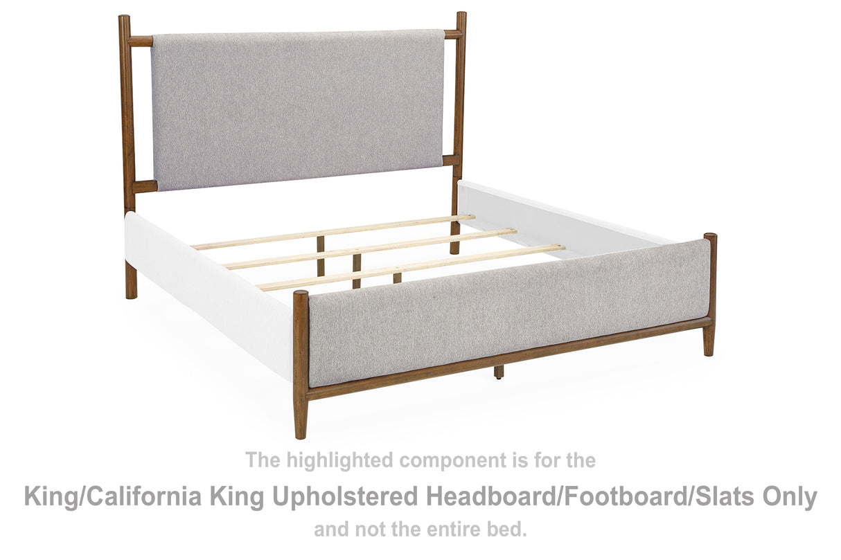 Lyncott King/California King Upholstered Headboard/Footboard/Slats