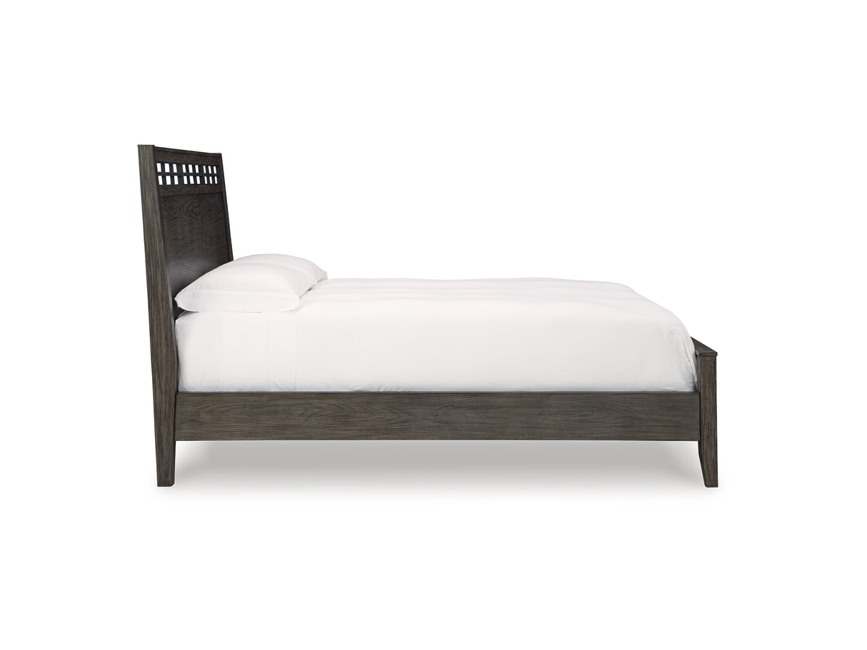 Montillan Grayish Brown California King Panel Bed