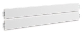 Fortman White California King Panel Rails