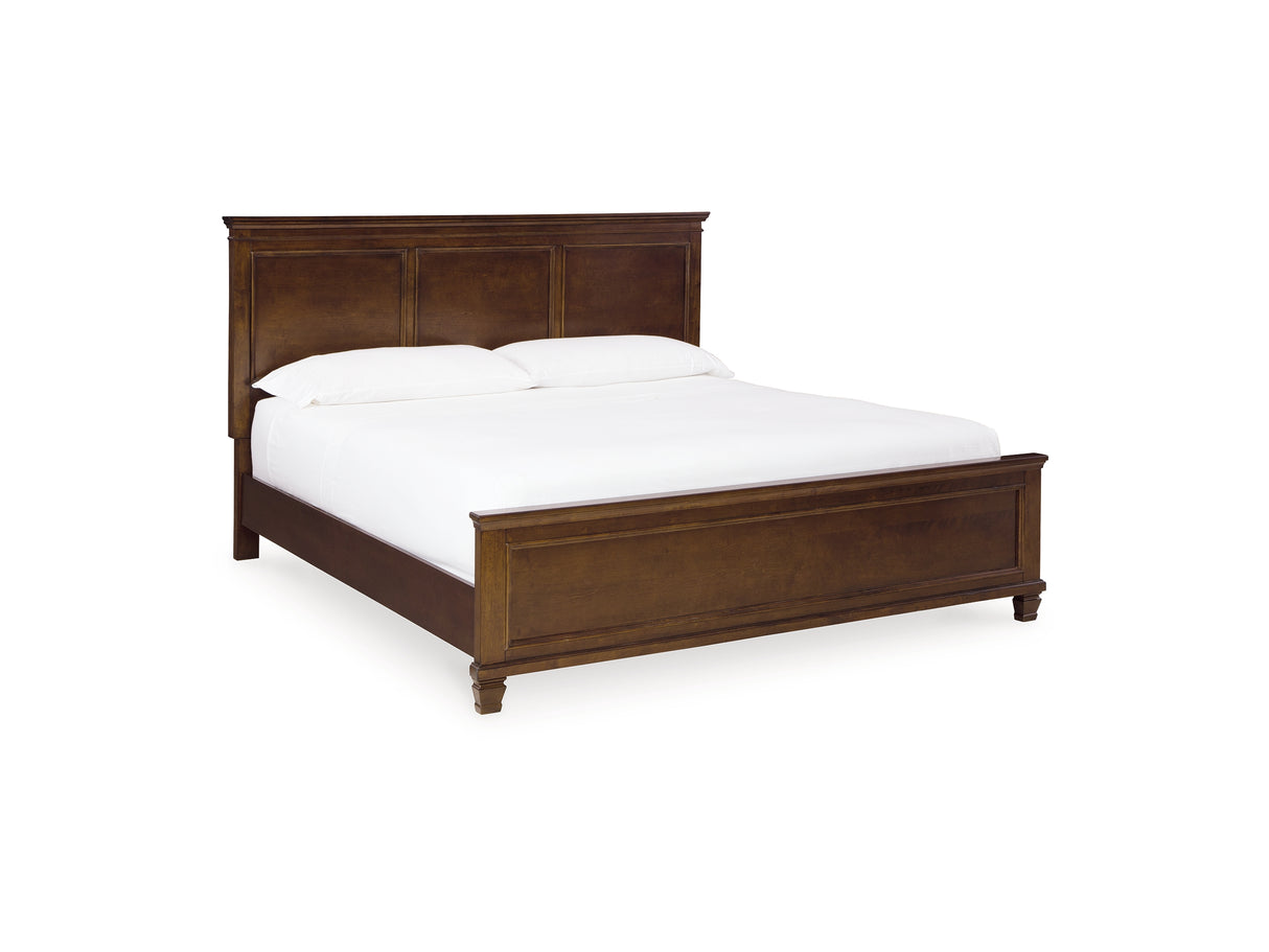 Danabrin Brown King Panel Bed