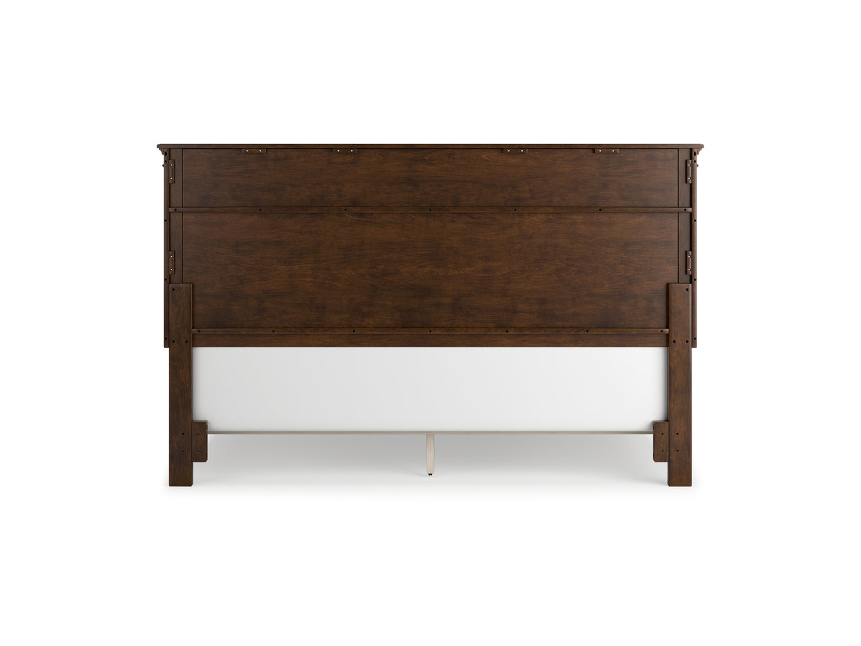 Danabrin Brown King Panel Bed