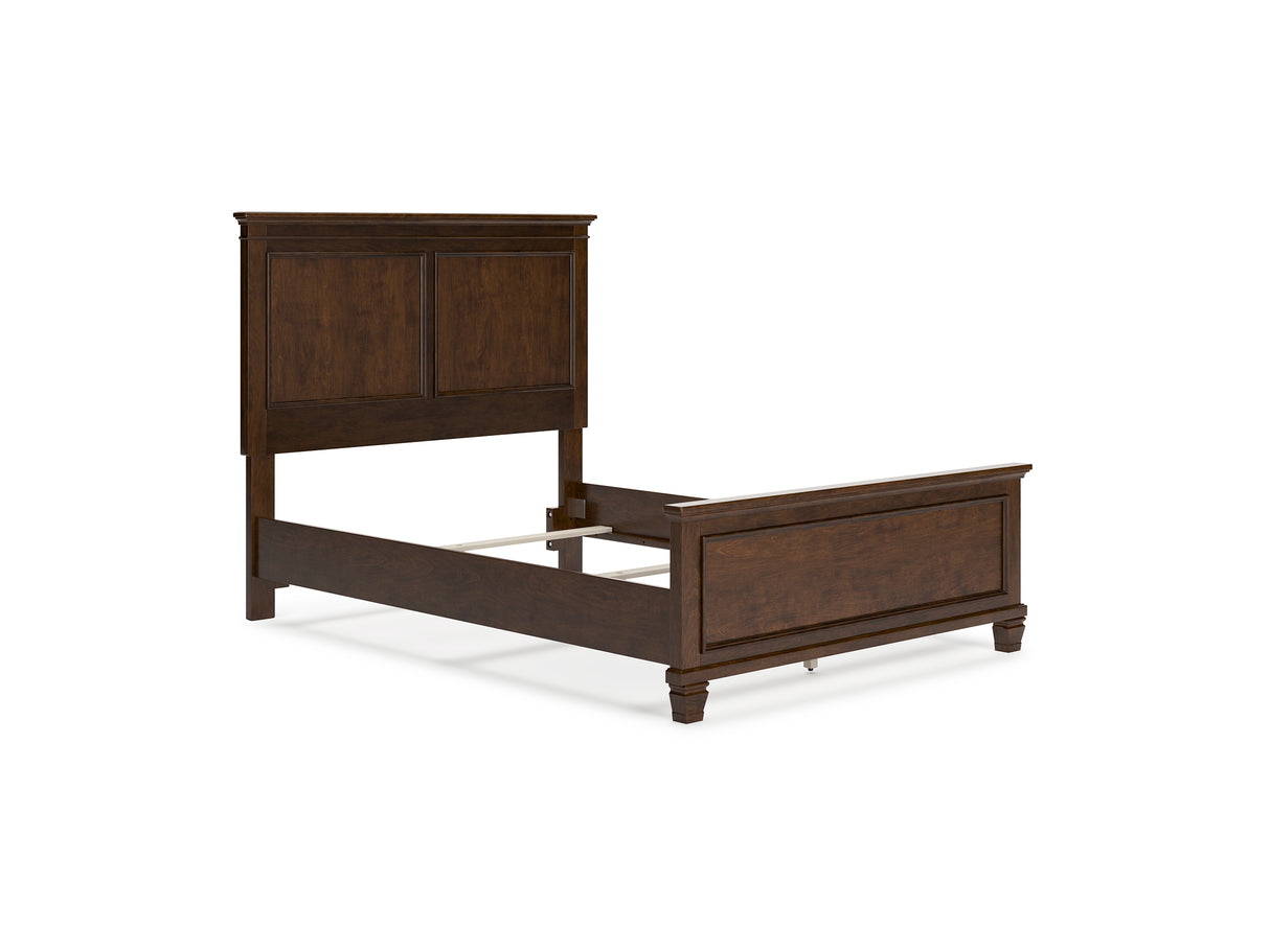 Danabrin Brown Full Panel Bed, Dresser And Mirror