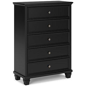Lanolee Black Chest Of Drawers