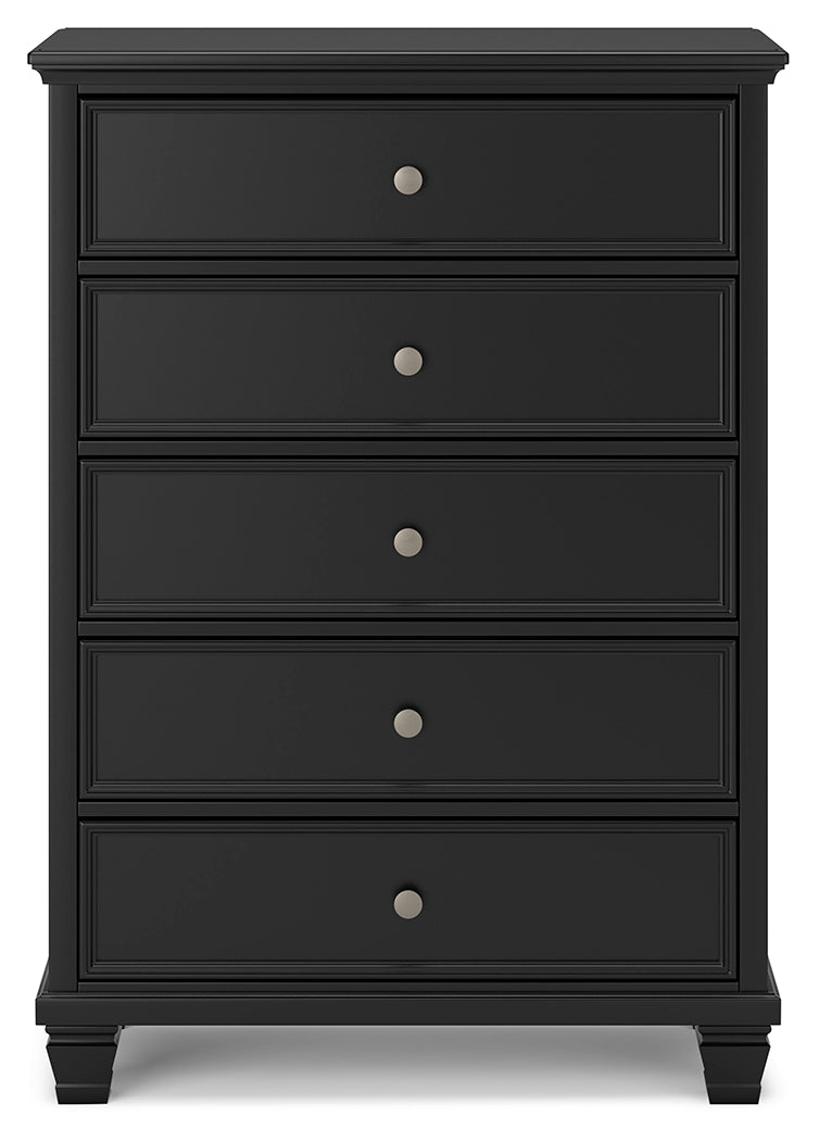 Lanolee Black Chest Of Drawers