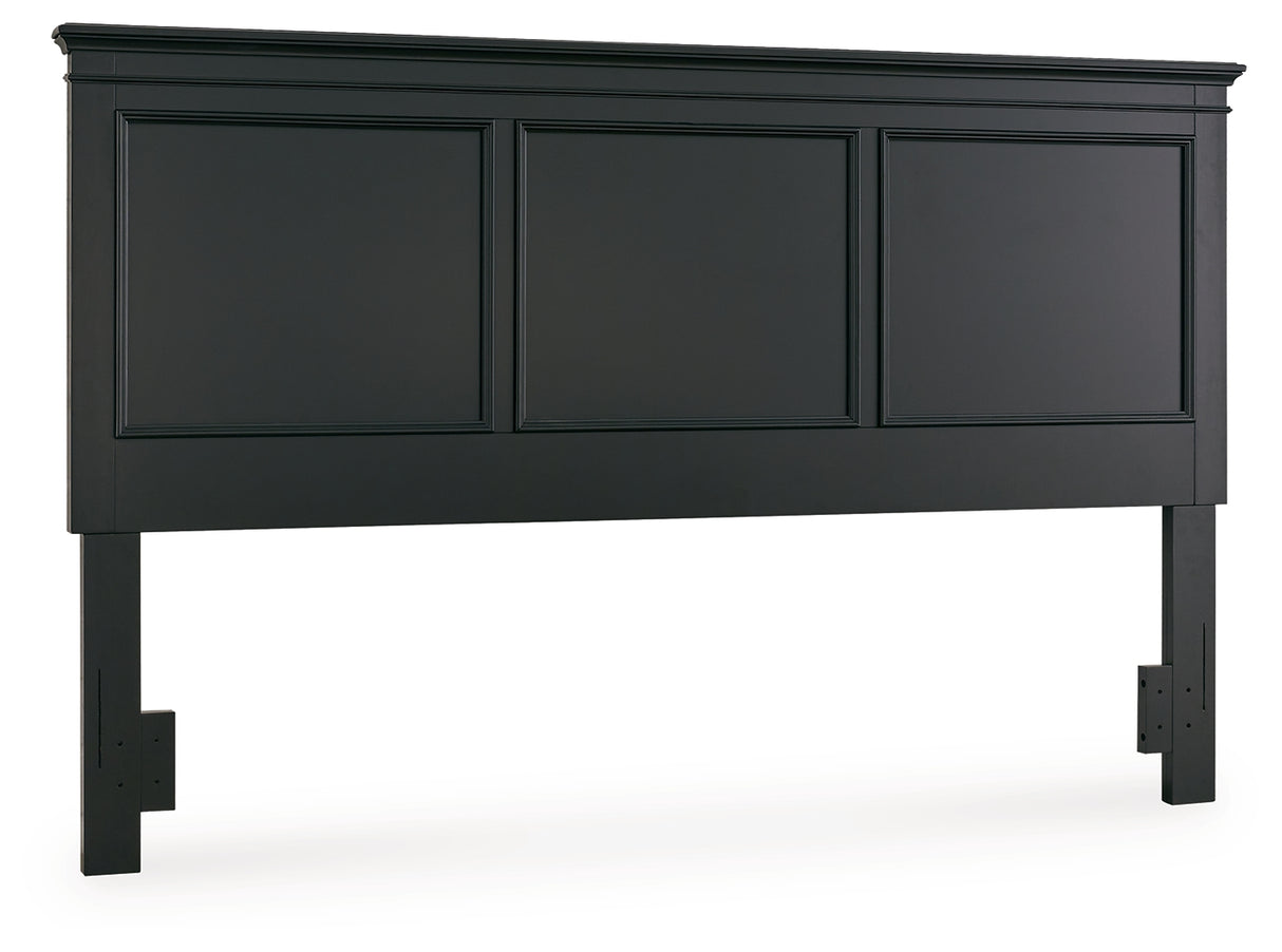 Lanolee Black King/California King Panel Headboard