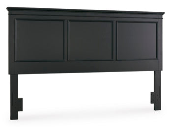 Lanolee Black King/California King Panel Headboard