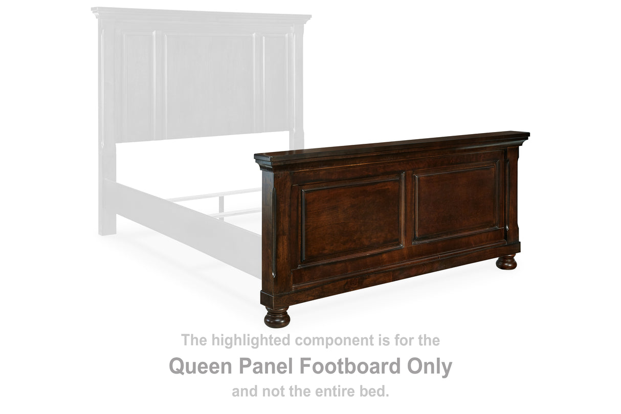 Porter Rustic Brown Queen Panel Footboard