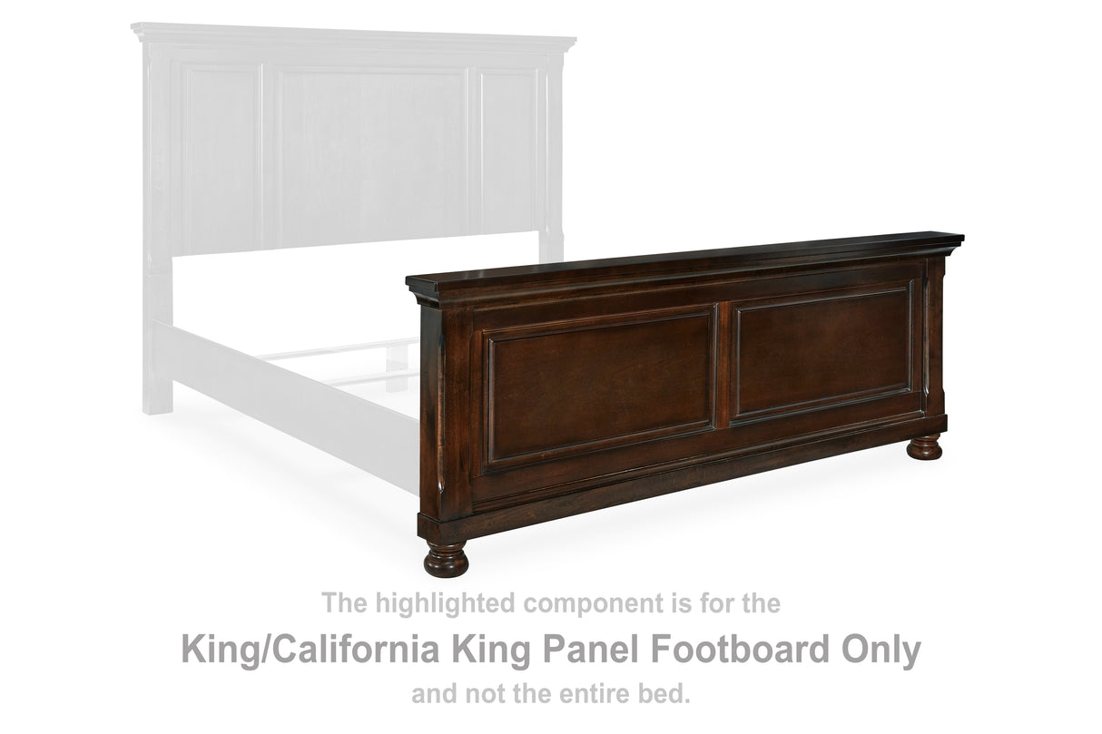 Porter Rustic Brown King/California King Panel Footboard