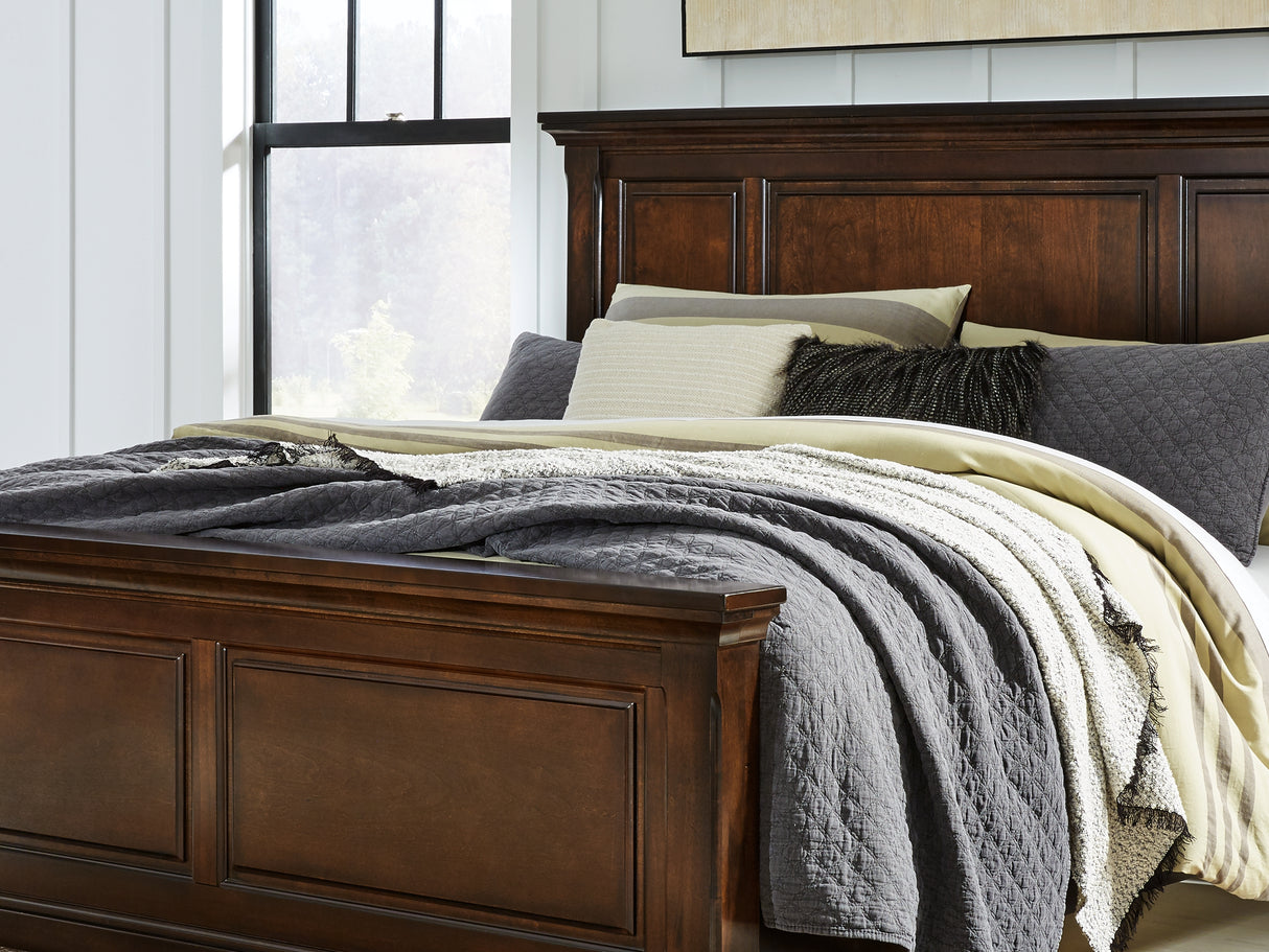 Porter California King Panel Bed, Dresser, Mirror And Chest