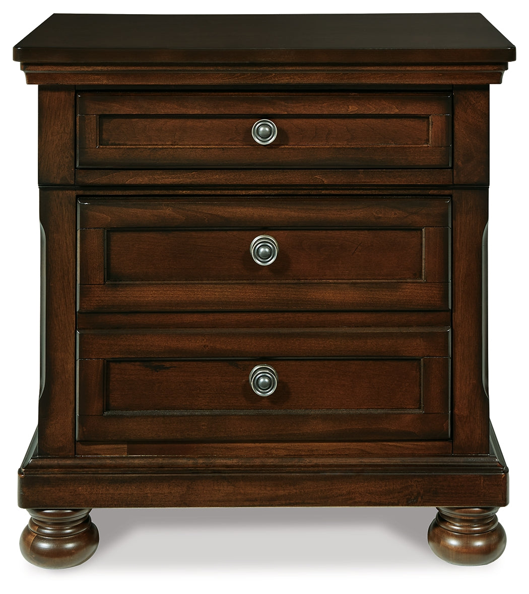 Porter Rustic Brown Nightstand