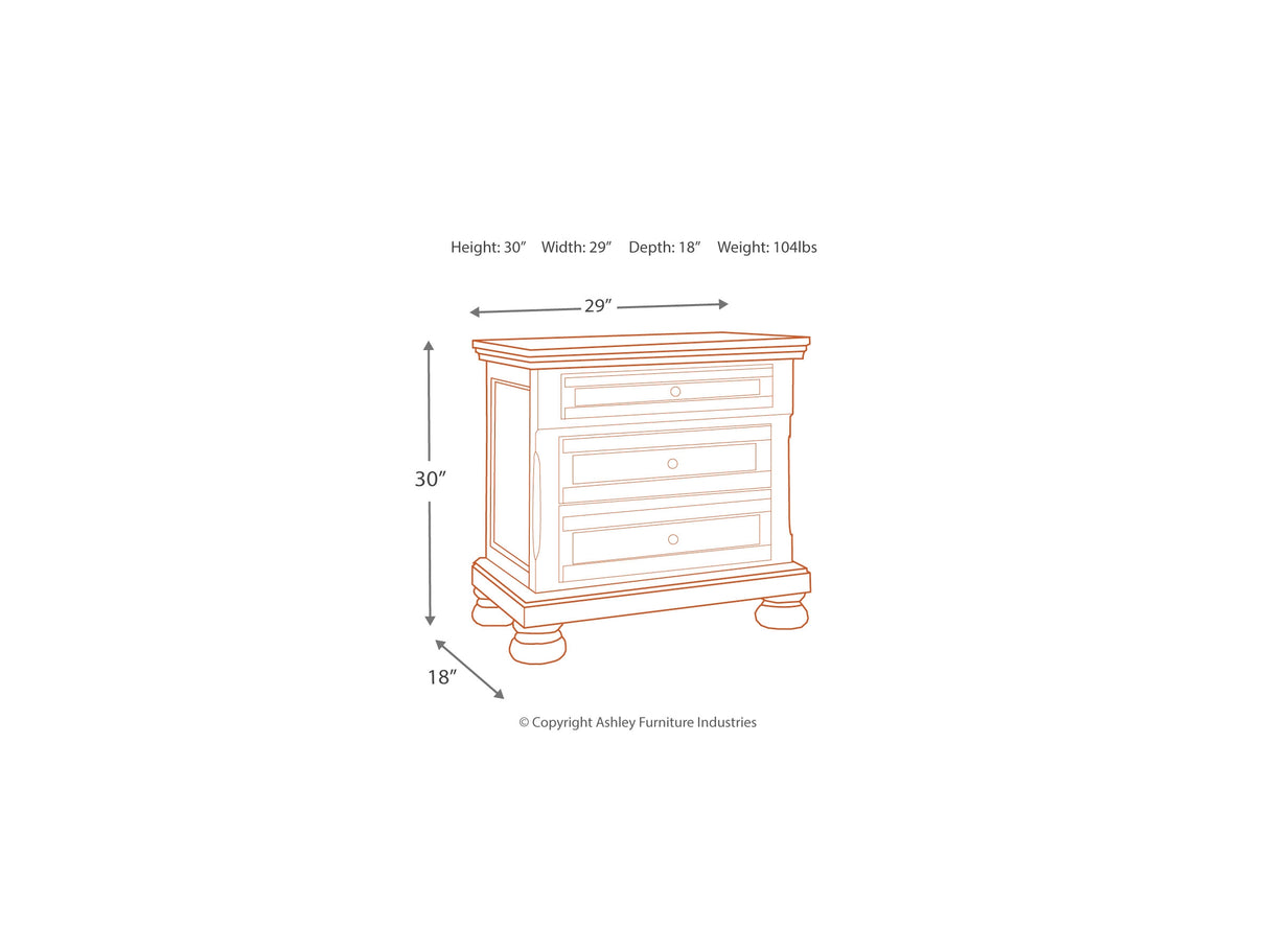 Flynnter Medium Brown King Bed, Dresser, Chest And 2 Nightstands