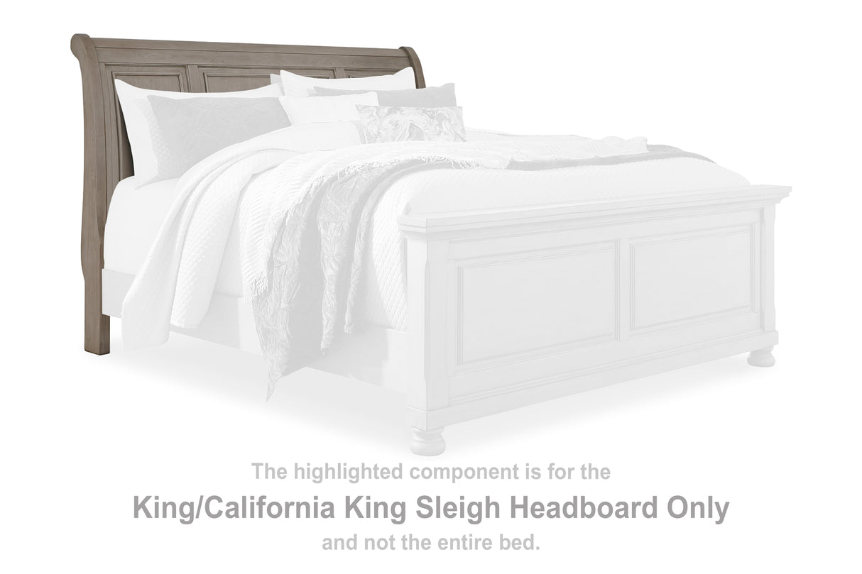 Lettner Light Gray King/California King Sleigh Headboard
