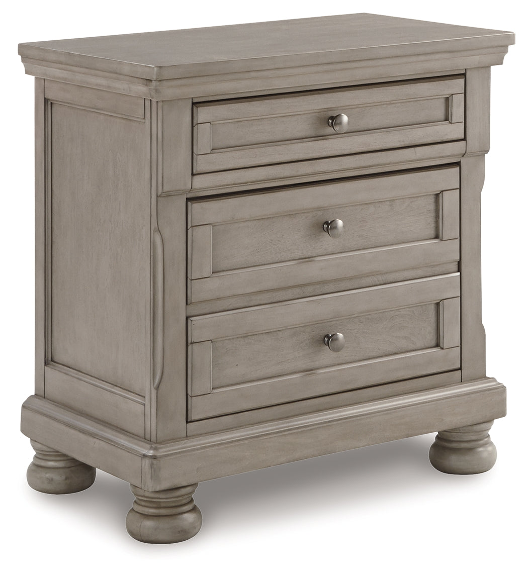 Lettner Light Gray Nightstand