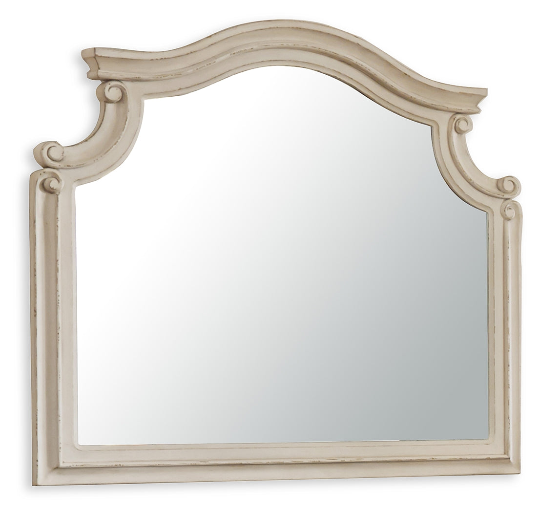 Realyn Chipped White Bedroom Mirror