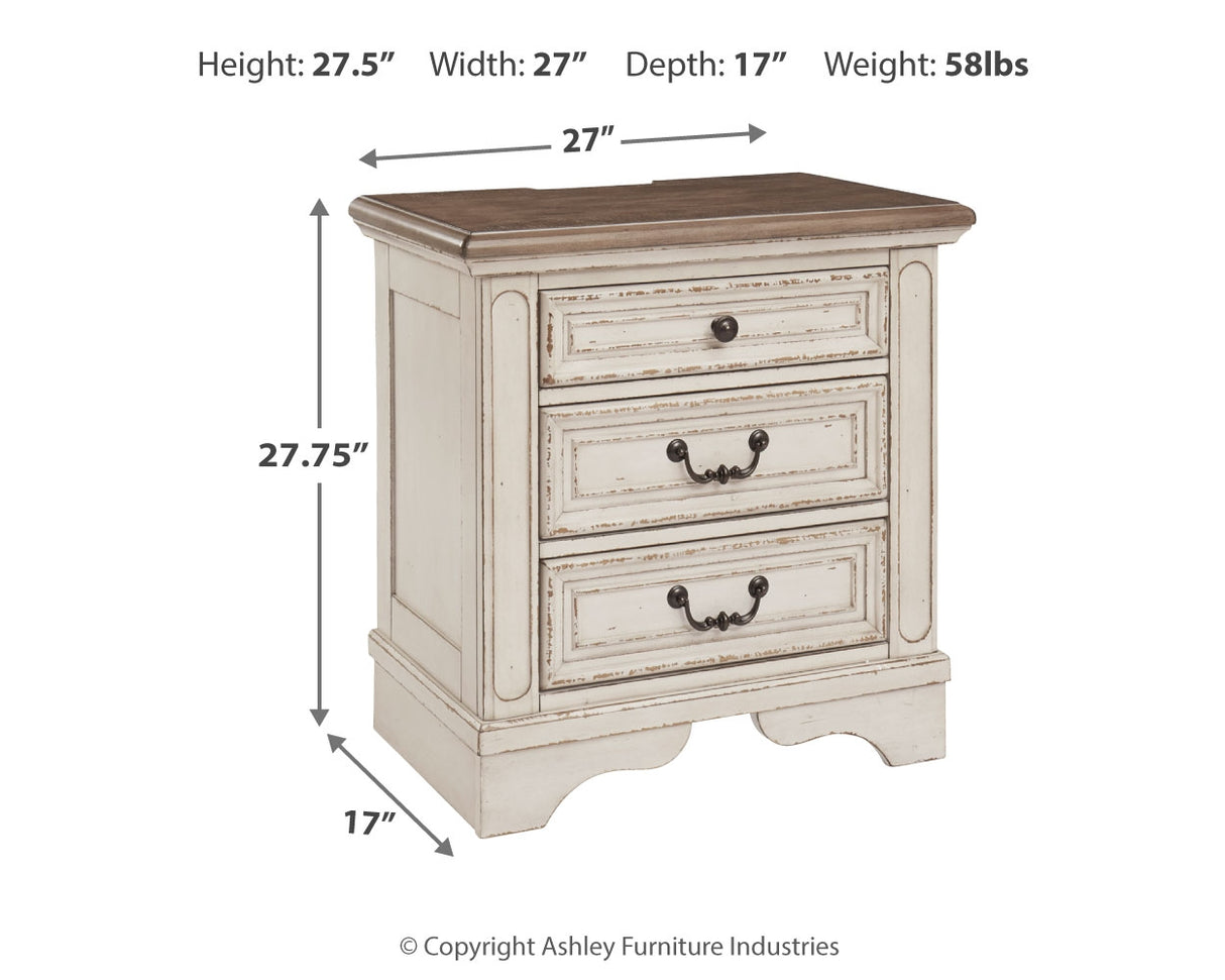 Realyn Two-Tone Nightstand