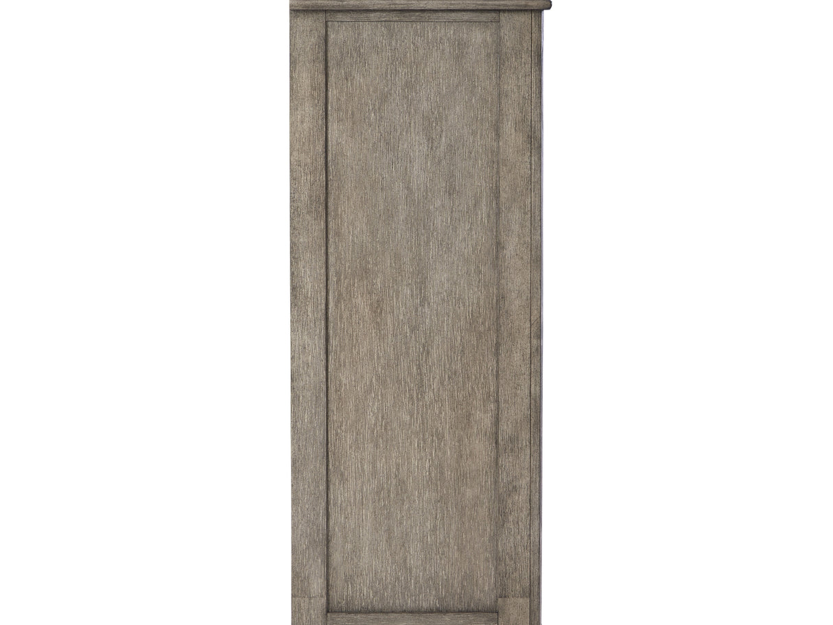 Lodenbay Antique Gray Queen Upholstered Panel Bed, Dresser, Mirror, Chest And Nightstand