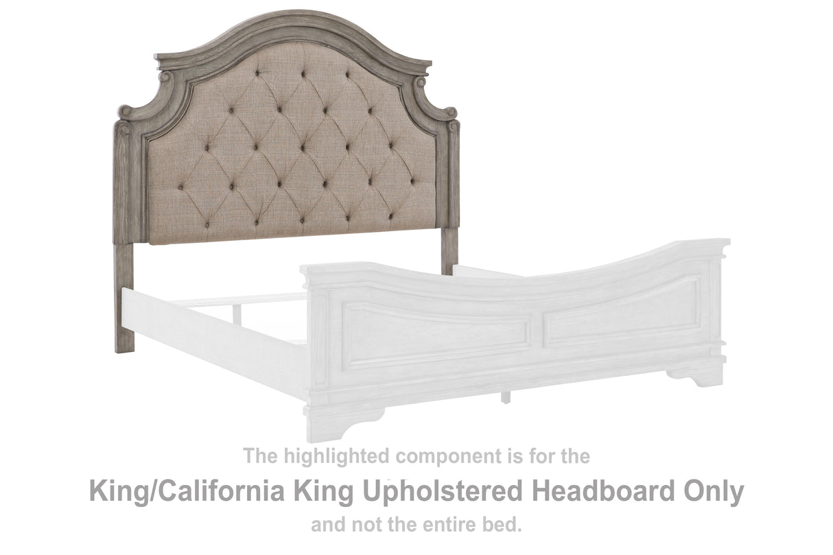 Lodenbay Antique Gray King/California King Upholstered Headboard