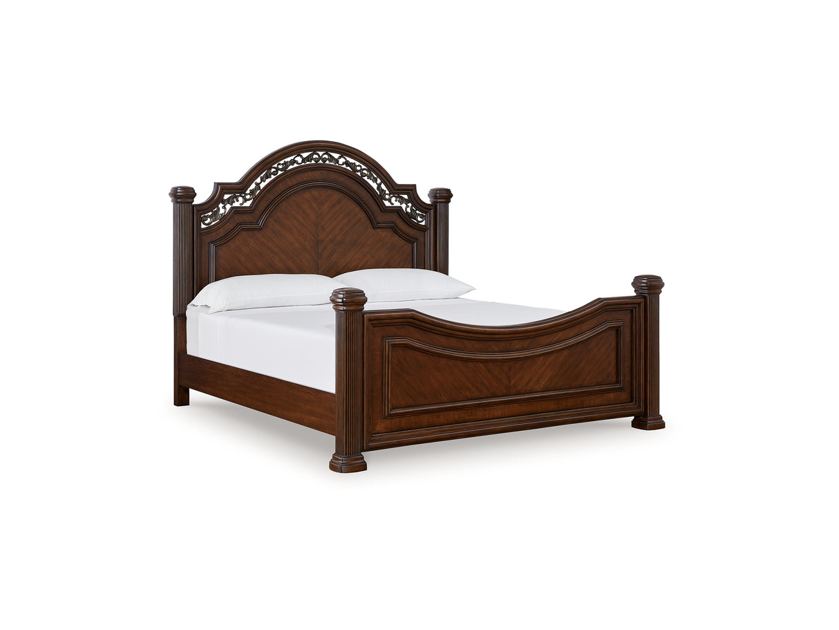 Lavinton Brown King Poster Bed