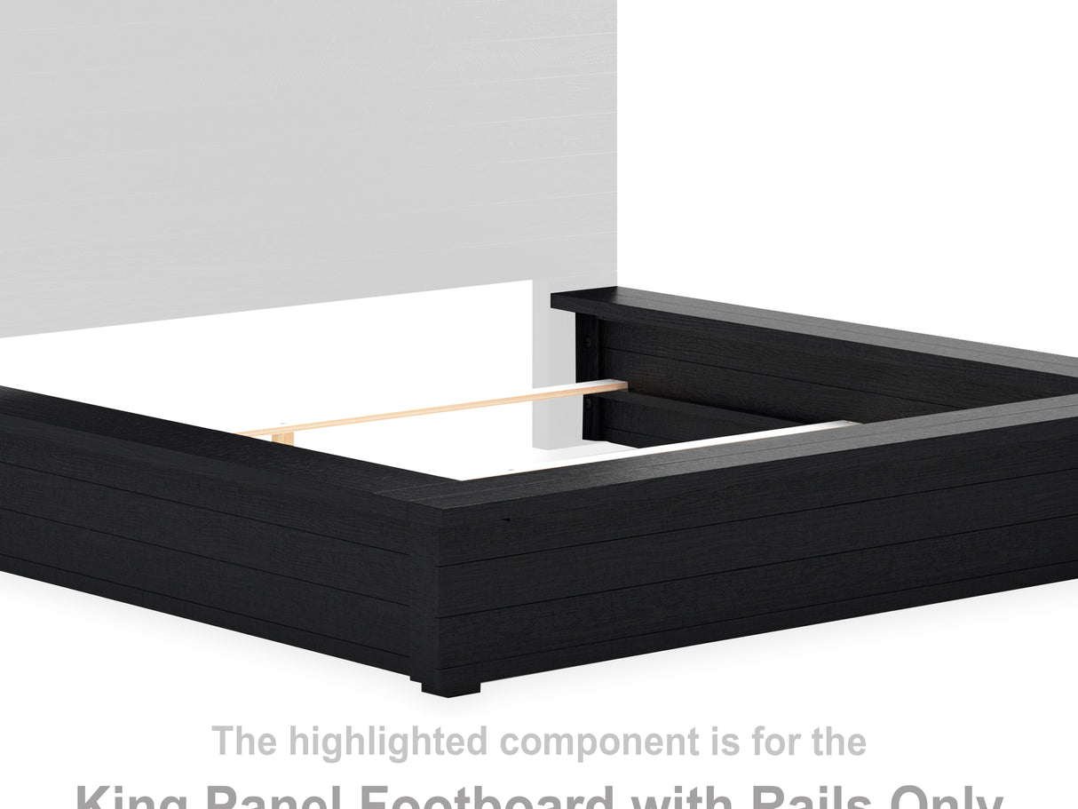 Londer King Panel Footboard with Rails