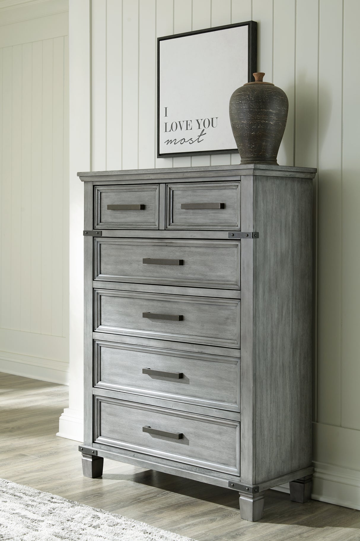 Russelyn Gray Chest Of Drawers