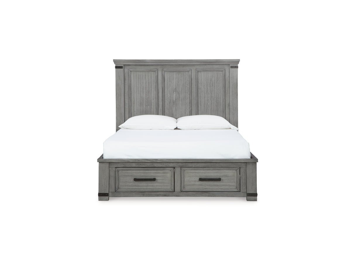 Russelyn Gray Queen Storage Bed
