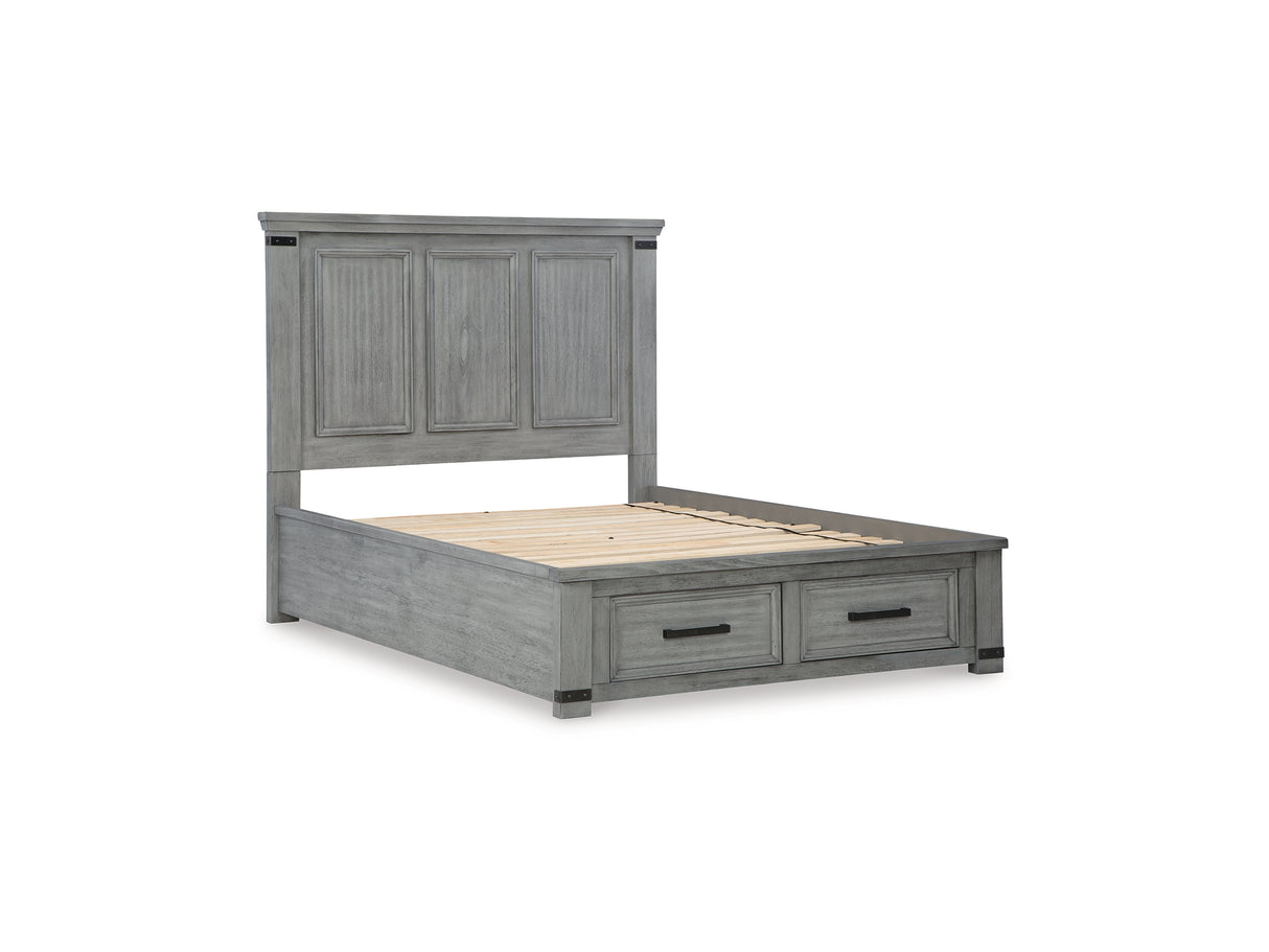 Russelyn Gray Queen Storage Bed