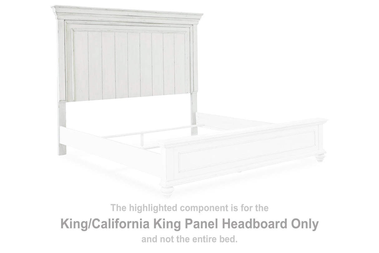 Kanwyn Whitewash King/California King Panel Headboard