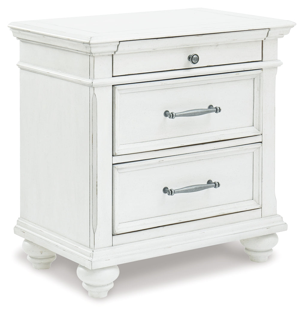 Kanwyn Whitewash Nightstand