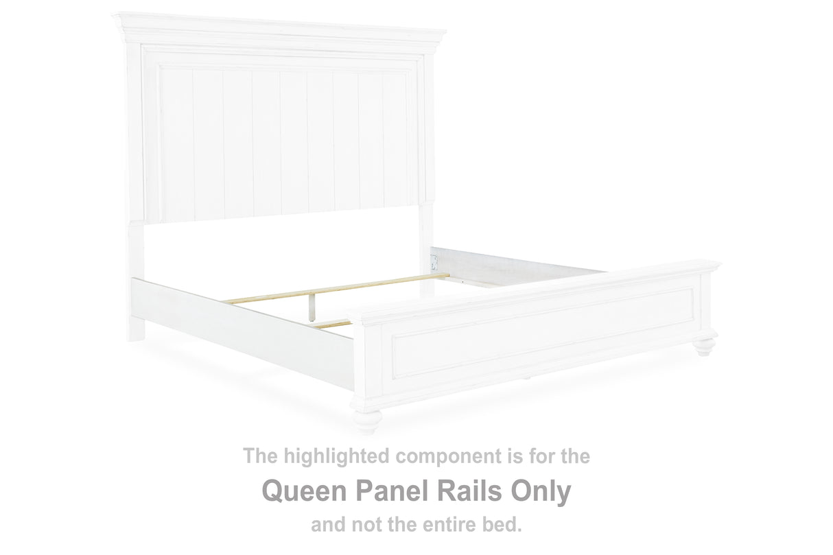 Kanwyn Whitewash Queen Panel Rails