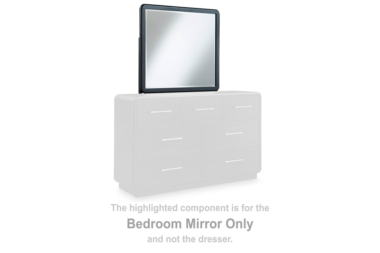 Roanhowe Black Bedroom Mirror
