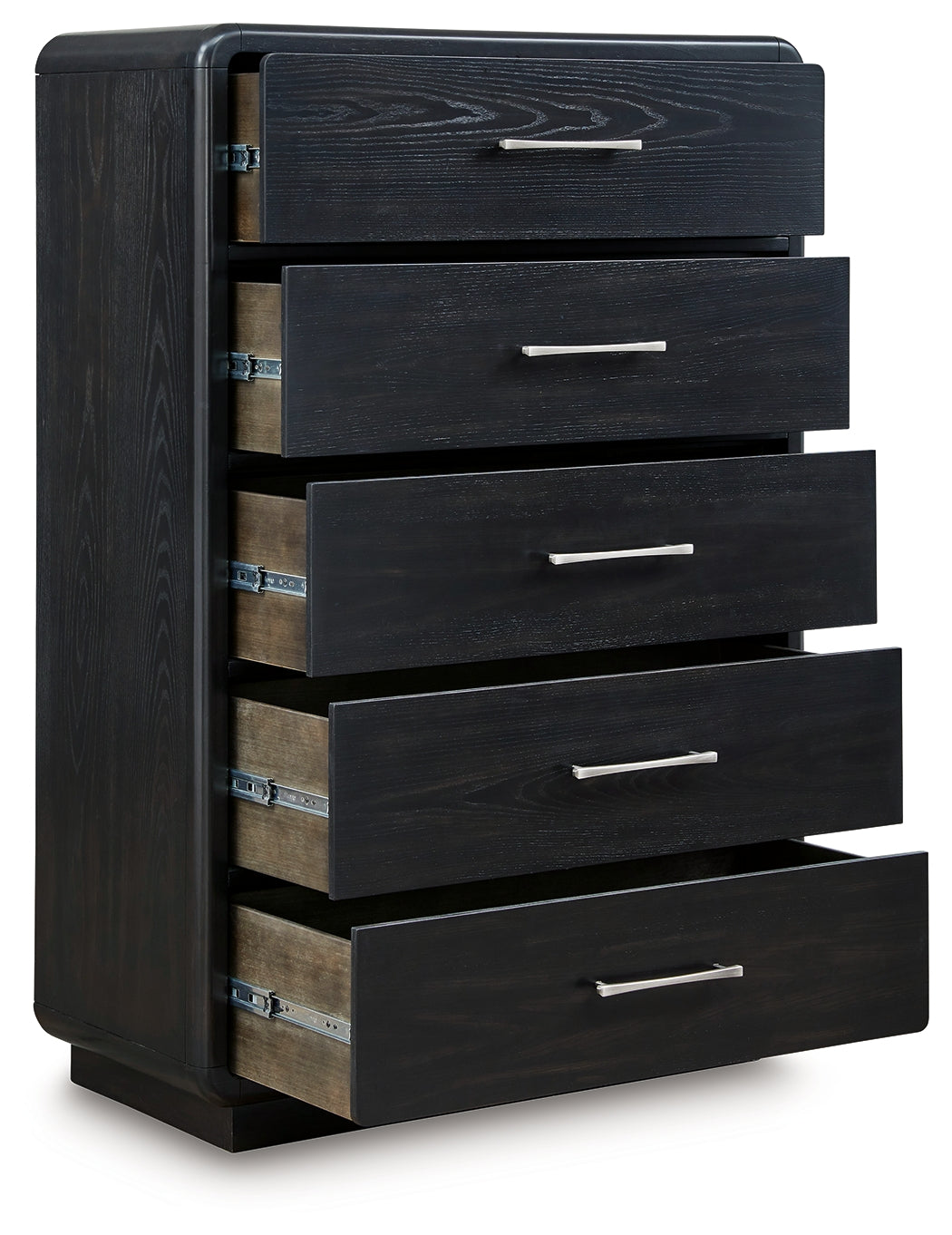 Roanhowe Black Chest Of Drawers