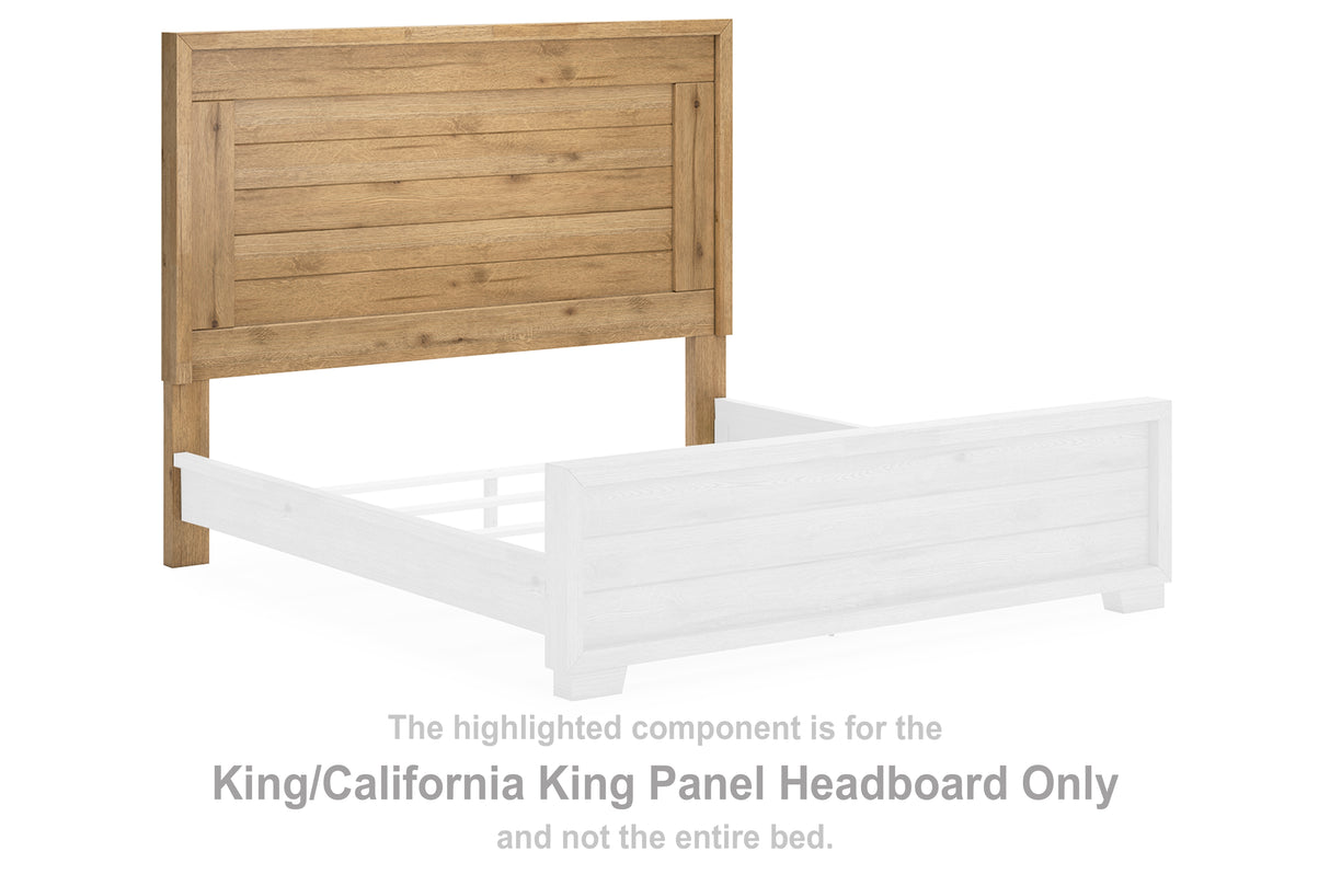 Galliden Light Brown King/California King Panel Headboard