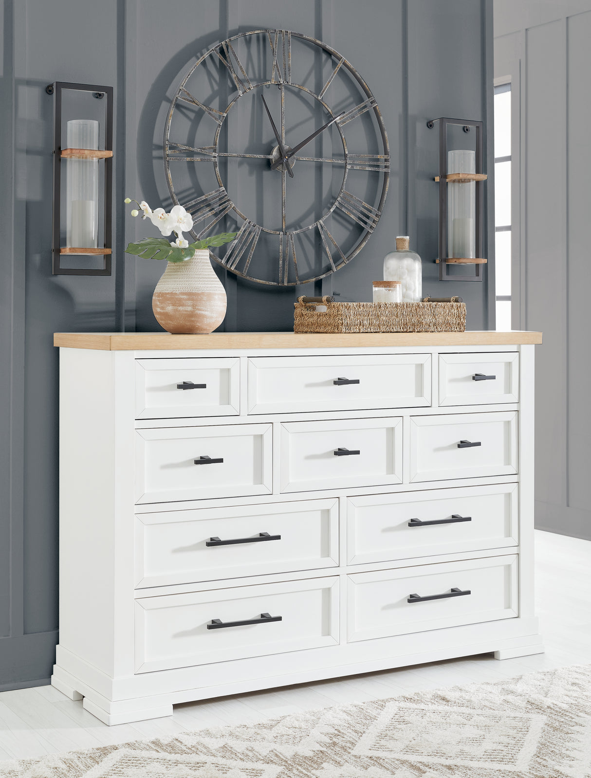 Ashbryn White/Natural Dresser