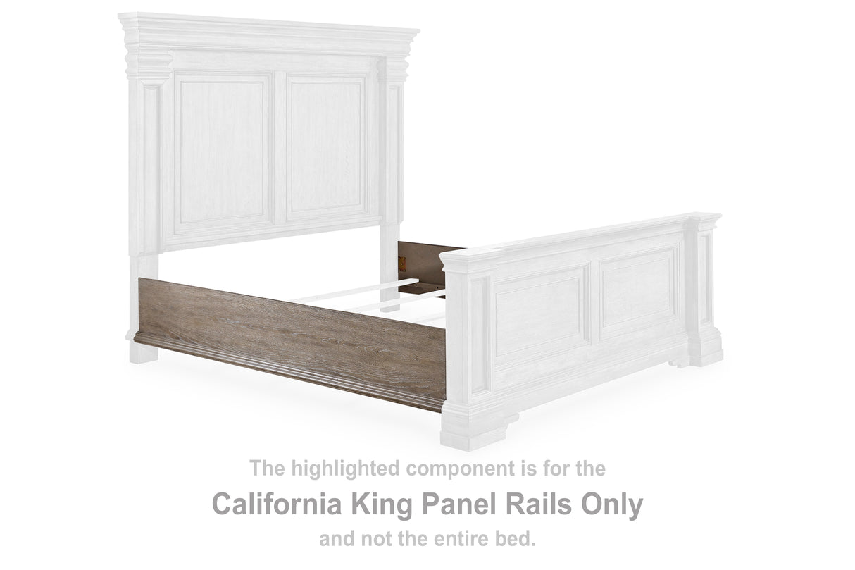 Blairhurst Light Grayish Brown California King Panel Rails