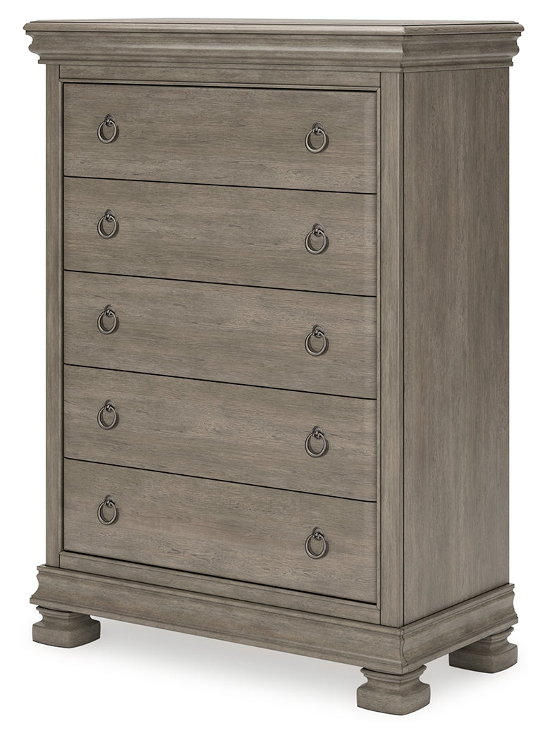 Lexorne Gray Chest Of Drawers