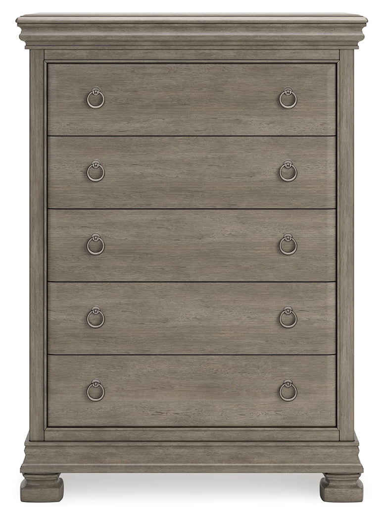 Lexorne Gray Chest Of Drawers