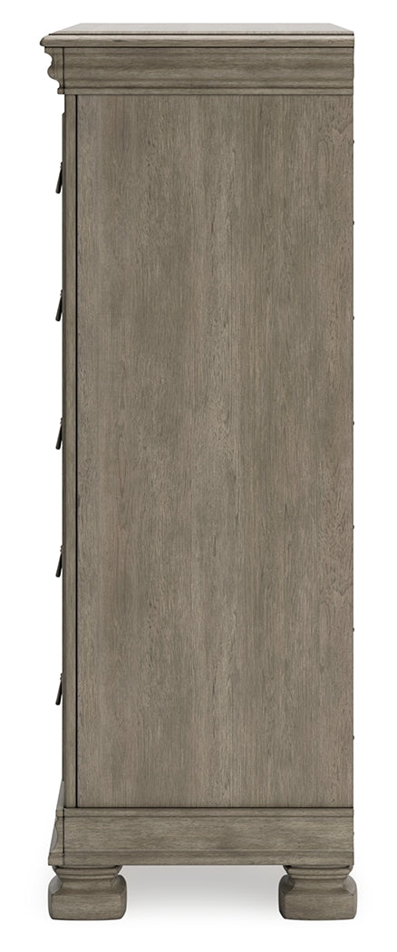 Lexorne Gray Chest Of Drawers