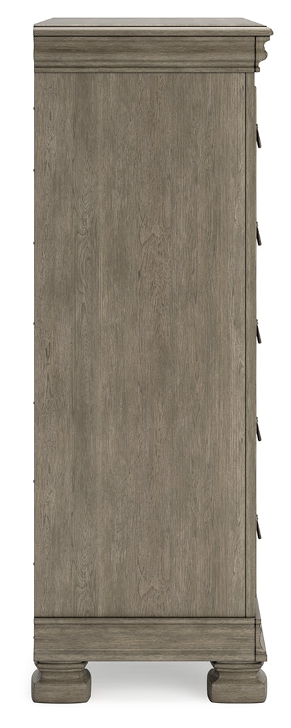 Lexorne Gray Chest Of Drawers